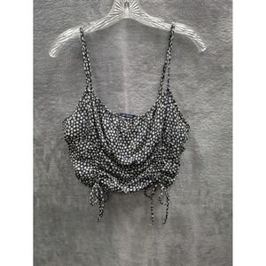 Daisy Crop Top Juniors Large Spaghetti‎ Tank Y2K Fairycore Coquette